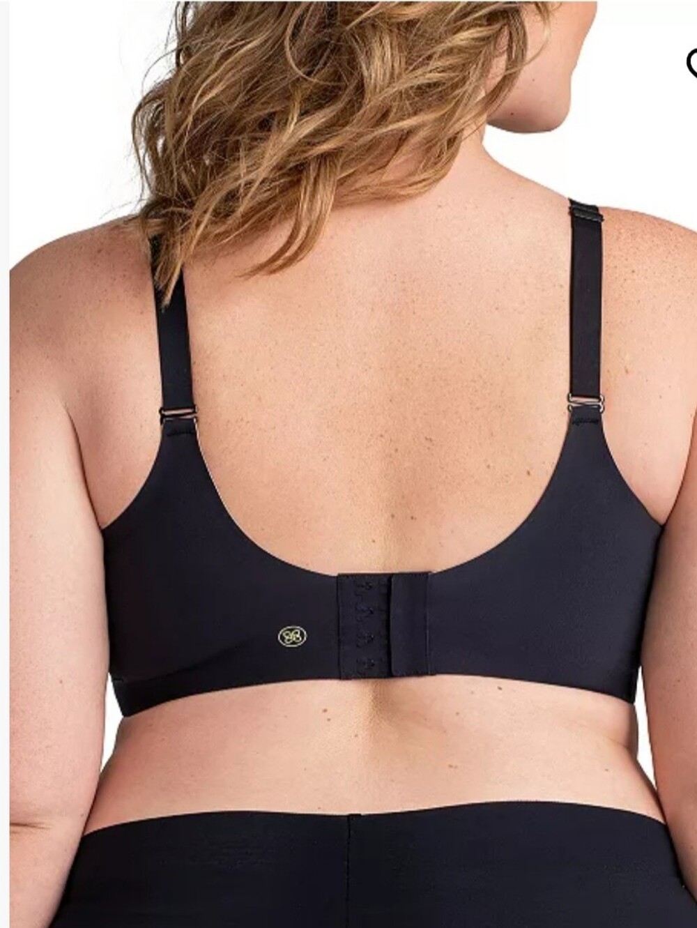 Honeylove Crossover Wireless Bra Black Sheer Padded Adjustable Sz 36 D/DD (E) - Picture 3 of 8